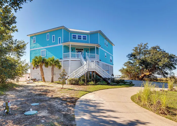 Ocean Springs 'Magnolia Beach House' On Pvt Beach!